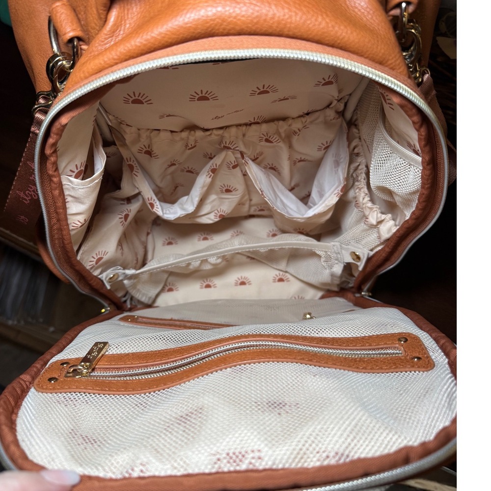 Itzy Ritzy Tan Convertible Diaper Backpack - Picture 12 of 16